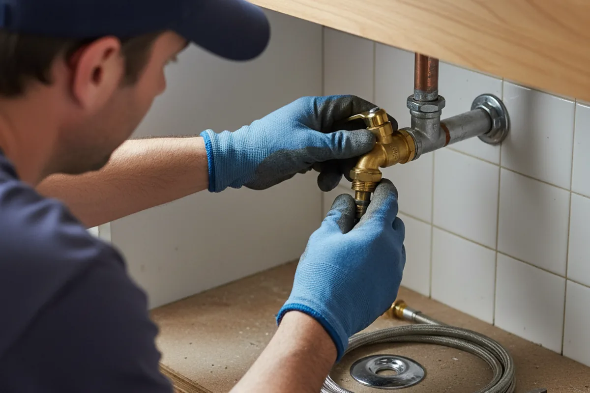 Shutoff valve and fitting work during Emergency Plumbing in Ottumwa